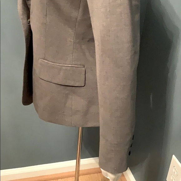 Theory Gray Single Button Blazer size 6 - Picture 4 of 7